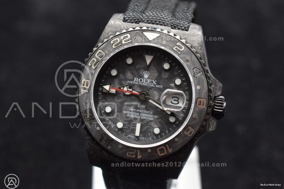Black All Strap Carbon 423 Dial Black Black Edition on SA3186 CHS Best Nylon Practical OMF GMT DIW 0520